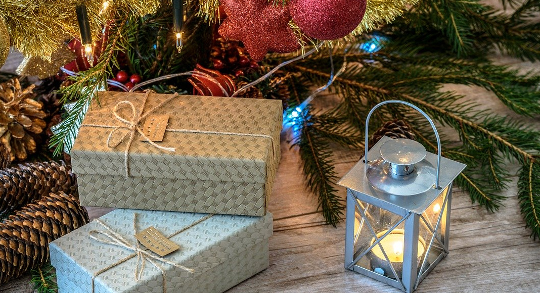 presents under a chirstmars tree