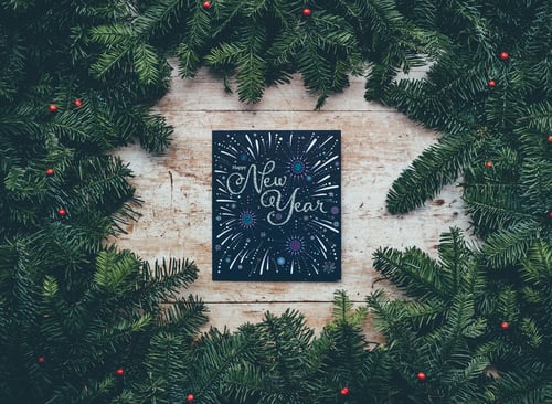New Year wreath