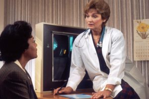 talking with doctor