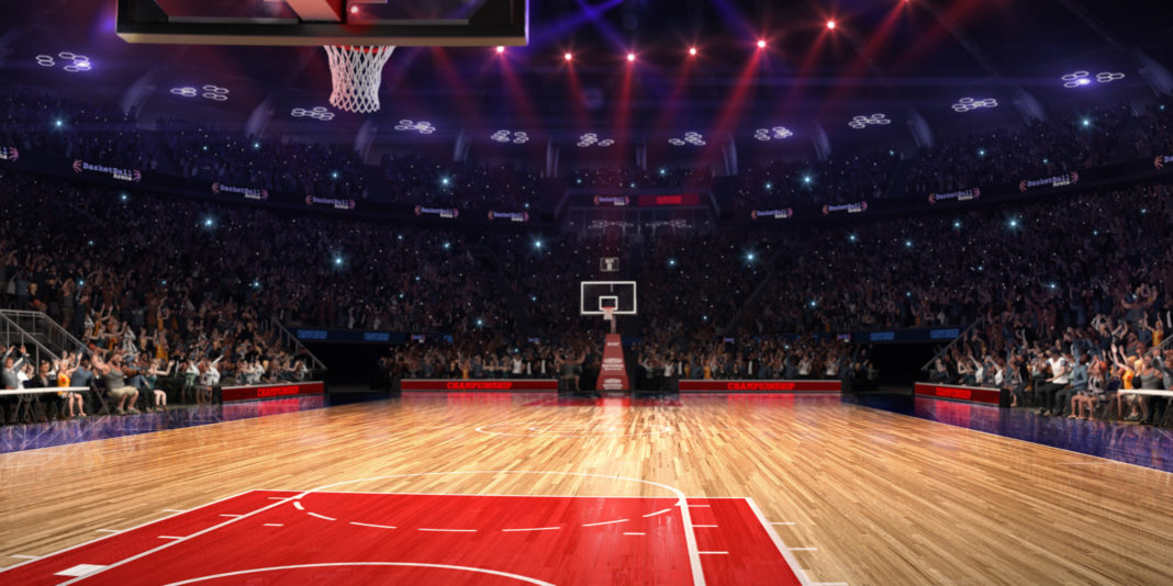 A Mother Reflects on Kobe Bryant’s Complex Legacy and Tragic Death empty basketball court with fans in the grandstand seats memorializing kobe bryant's complex legacy