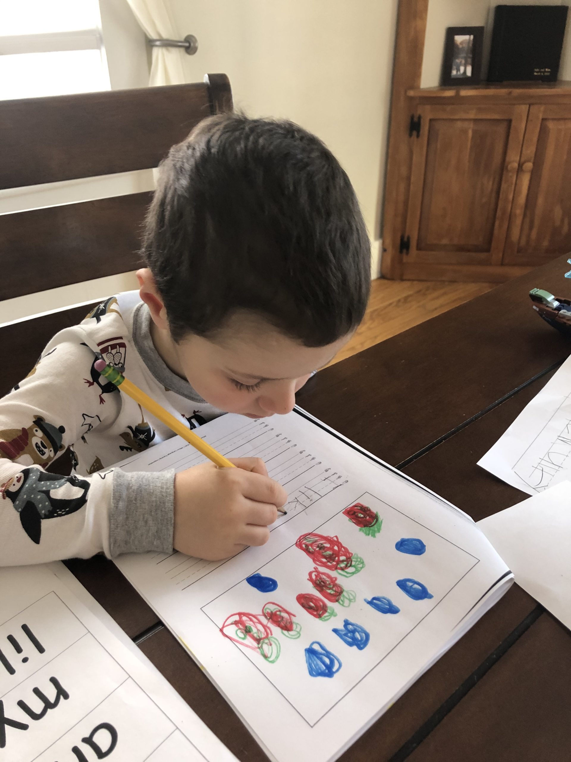 With Vermont schools closed kids do school work at home