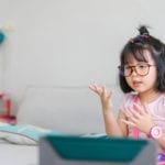 child video chatting