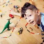 boy playing, mess