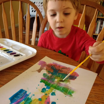 watercolor painting is a great hands-on activity