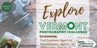 Explore Vermont Photography Challenge – for KIDS!