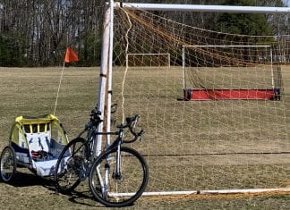 Taking a COVID Vacation Helped Me Find Perspective Bike with trailer on a field