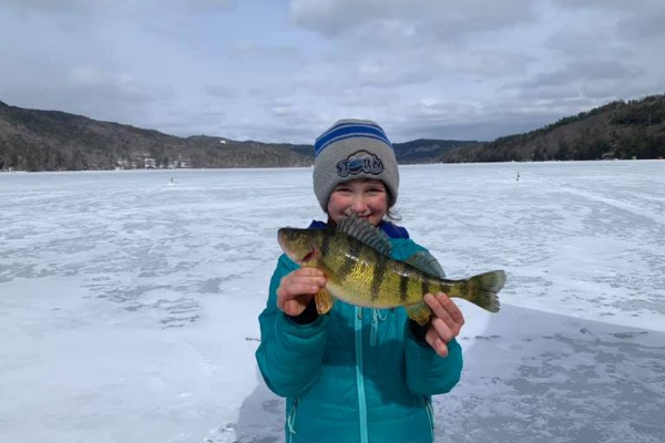 Emma ice fishing