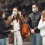 people in masks