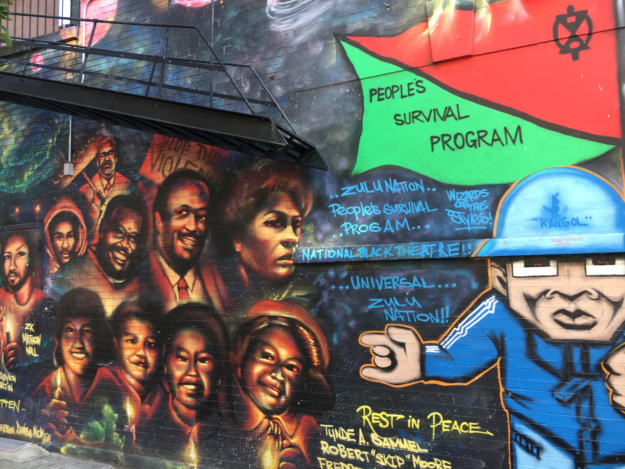 mural of Black American civil rights leaders