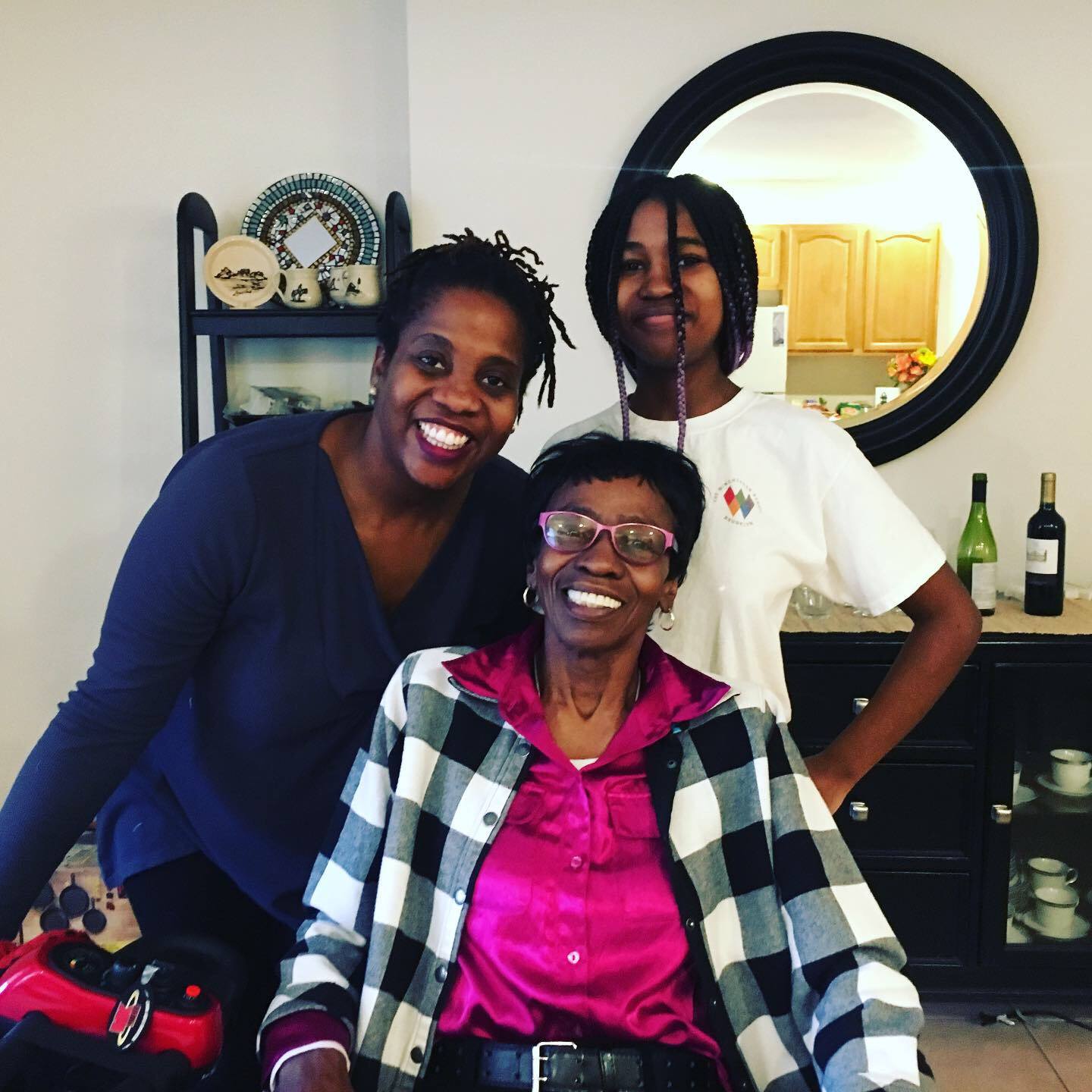 three generations of Black warrior women
