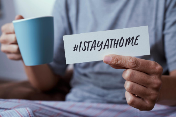 I stay at home sign