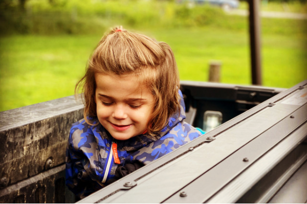 Potty training toddler, pandemic truck edition.