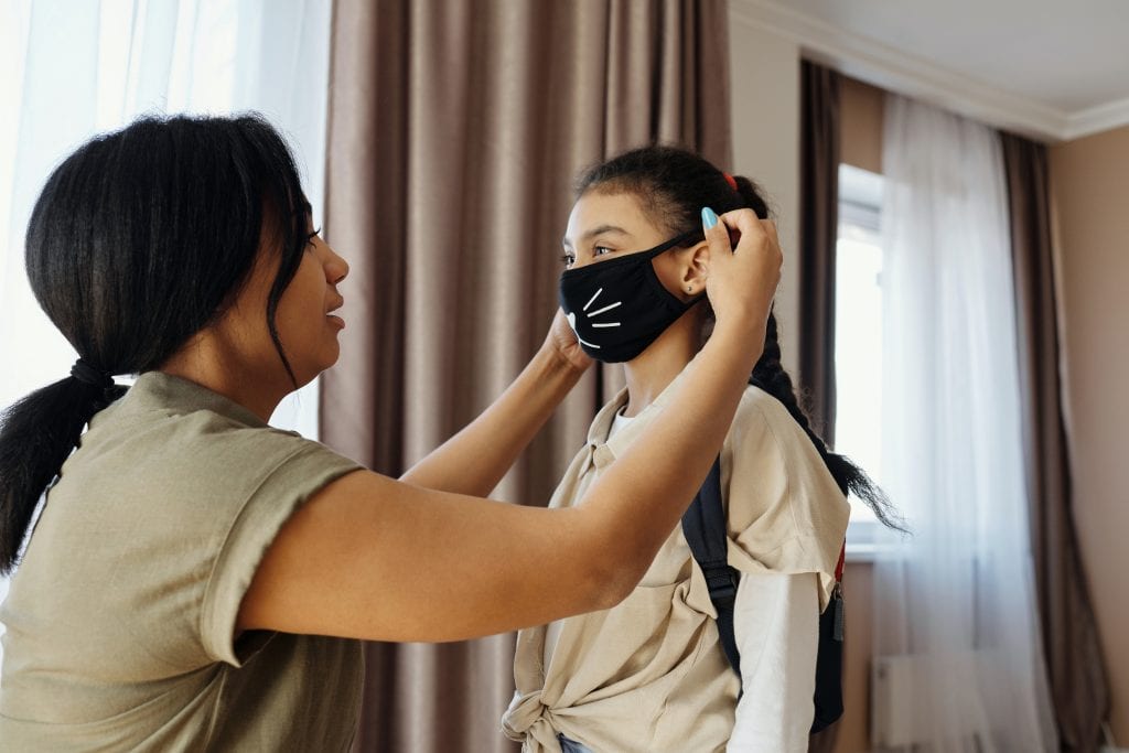 mother child mask