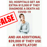 covid money false information