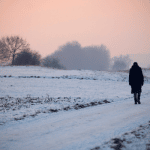 Walking outside is a great way to survive winter in Vemont