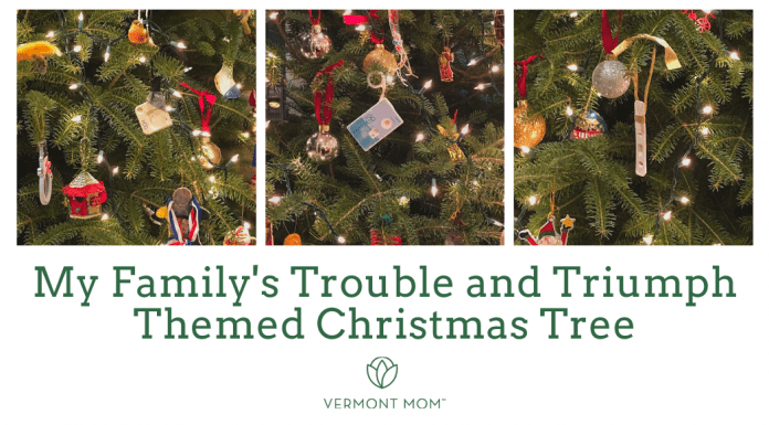 My Family's Trouble and Triumph Themed Christmas Tree