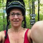Mario on bike trail