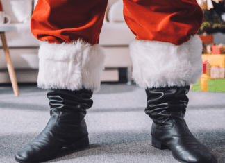 Why Santa Visits My Children For Christmas Santa feet