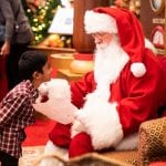 Santa and boy
