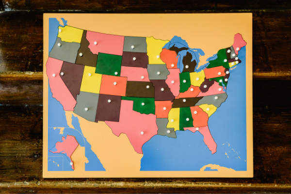 puzzle of the united states