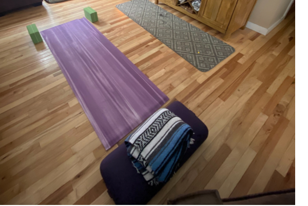 Finding balance through yoga.
