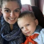 Danielle with son