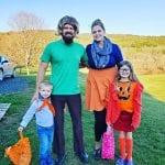 Danielle and family Halloween