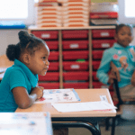 Black school children