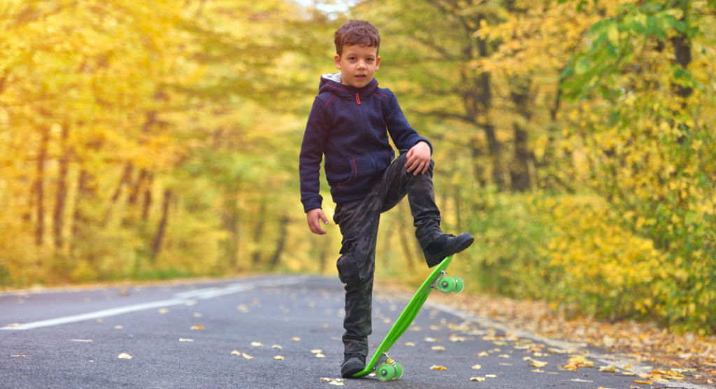 boy on skateboard