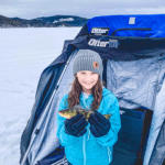 daughter ice fishing