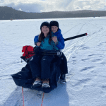 family ice fishing