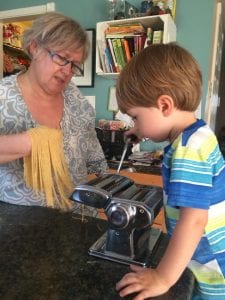 my mother in law with my son