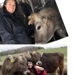 nan and daughter with cows