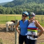 nan and daughter biking