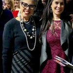Nan and daughter at fashion show