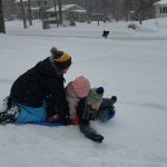brianna kids sledding