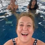 jemima in hot tub with kids