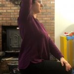 Half kneeling hip flexor stretch with a twist