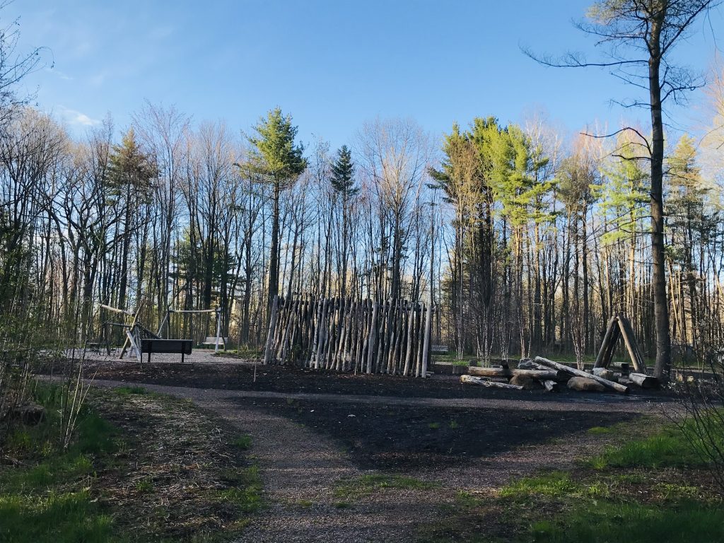 City Center Park, South Burlington, Vermont natural looking park surrounded by trees