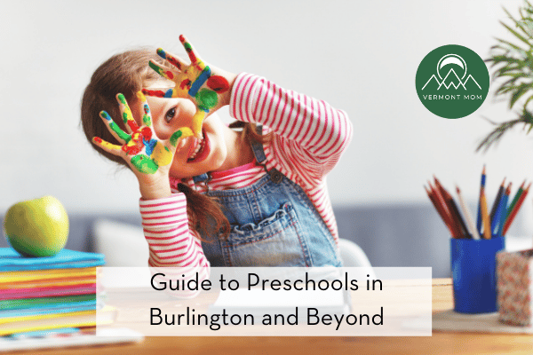 preschool girl with paint on her hands