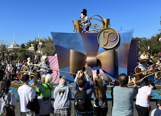 Disney's Magic Kingdom filled with crowds of people