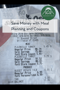 pinterest pin Save Money with Meal Planning and Coupons