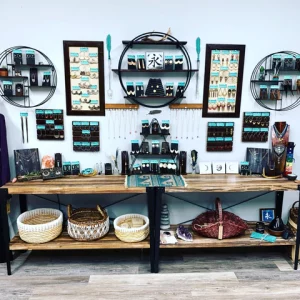 jewelry display in a store