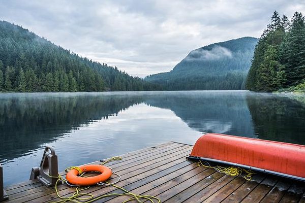 a dock at sleep-away camp
