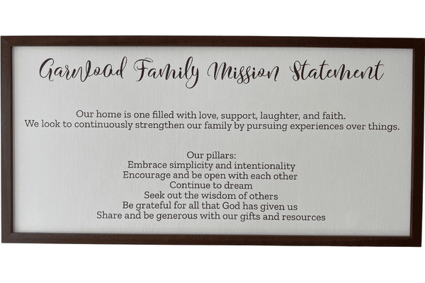 Our Family Mission Statement