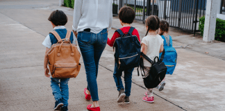 The Impossible Task of Treating Your Kids Equally little kids and mom walking