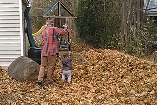 Shoveling Leaves