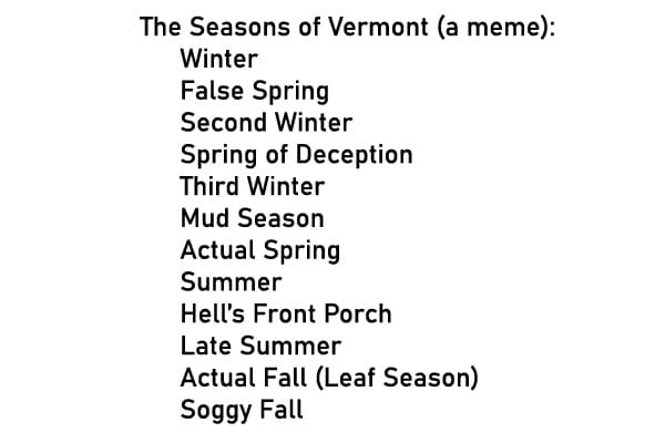 Seasons of Vermont