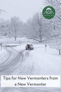 Car on snowy road
