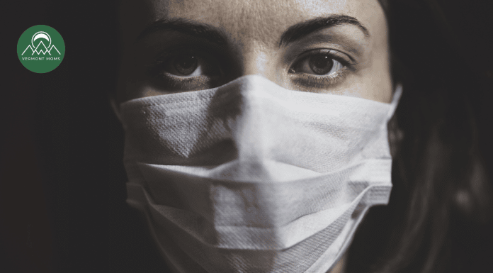 The Gray Zone of Chronic Illness woman with a mask